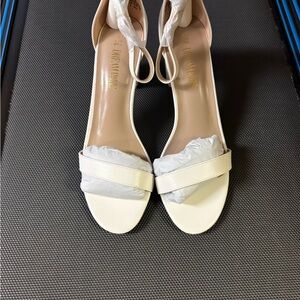 Chic White Heels by David's Bridal